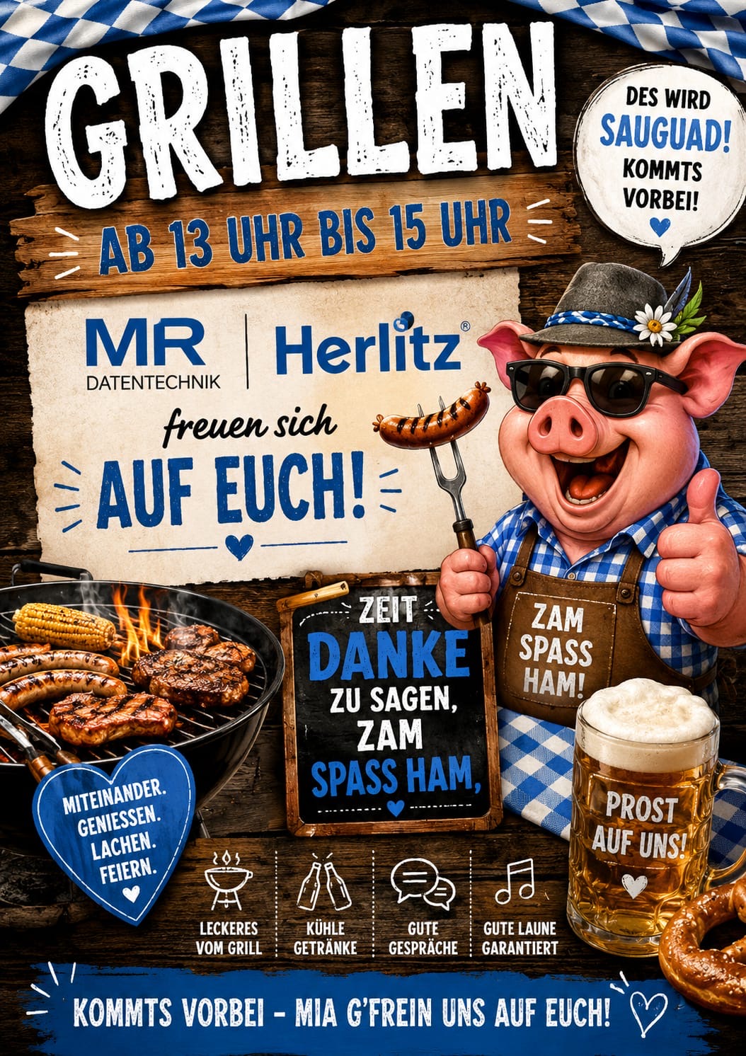 Einladung Sommergrillen Herlitz MR Datentechnik
